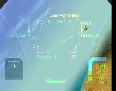Eagle One: Harrier Attack gameplay screenshot on PS1
