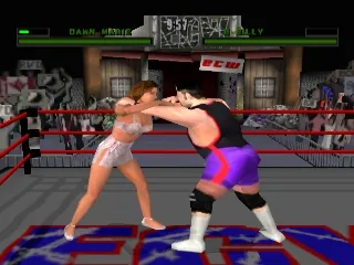 ECW Anarchy Rulz gameplay screenshot on PS1