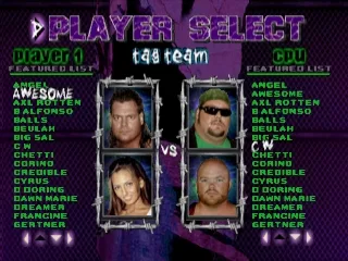 ECW Hardcore Revolution gameplay screenshot on PS1
