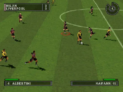European Super League gameplay screenshot on PS1