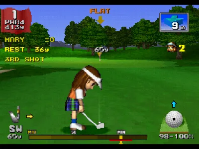Everybody's Golf gameplay screenshot on PS1