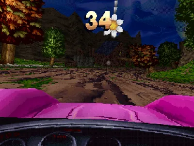 Explosive Racing gameplay screenshot on PS1
