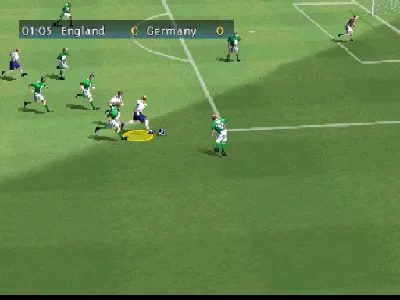 FIFA 2000 gameplay screenshot on PS1