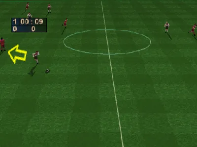 FIFA 97 gameplay screenshot on PS1