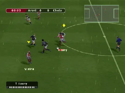 FIFA Football 2005 gameplay screenshot on PS1