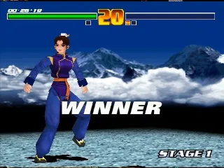 Fighter Maker gameplay screenshot on PS1