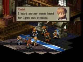 Final Fantasy Tactics gameplay screenshot on PS1