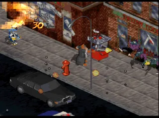 Firo and Klawd gameplay screenshot on PS1