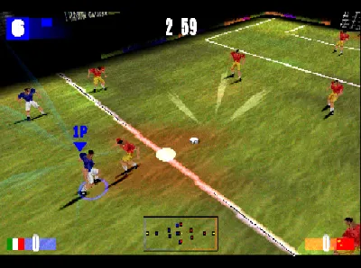 Football Madness gameplay screenshot on PS1
