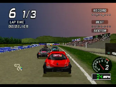 Ford Racing gameplay screenshot on PS1