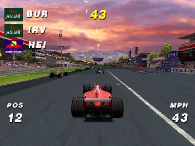 Formula One Arcade gameplay screenshot on PS1