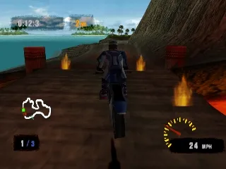 Freestyle Motocross: McGrath vs Pastrana gameplay screenshot on PS1