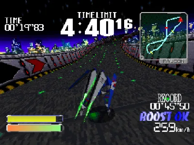Future Racer gameplay screenshot on PS1