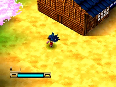 Ganbare Goemon: Kuru Nara Koi! Ayashige Ikka no Kuroi Kage gameplay screenshot on PS1
