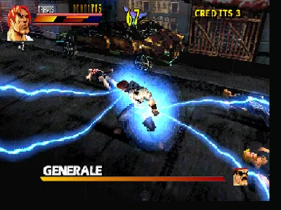 Gekido gameplay screenshot on PS1
