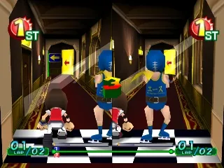Gekitotsu Toma L'Arc: TomaRunner vs L'Arc-en-Ciel gameplay screenshot on PS1