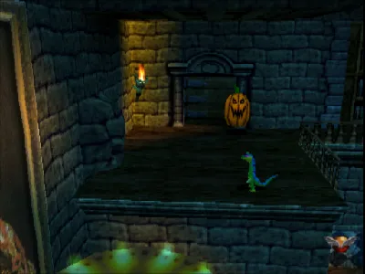 Gex: Enter the Gecko gameplay screenshot on PS1