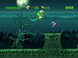 Gex gameplay screenshot on PS1