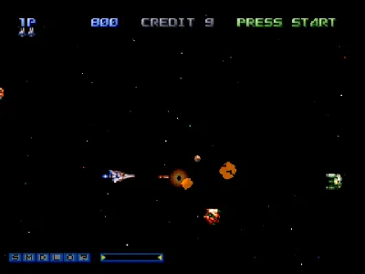 Gradius Gaiden gameplay screenshot on PS1