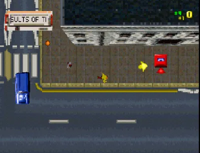 Grand Theft Auto: London 1969 gameplay screenshot on PS1