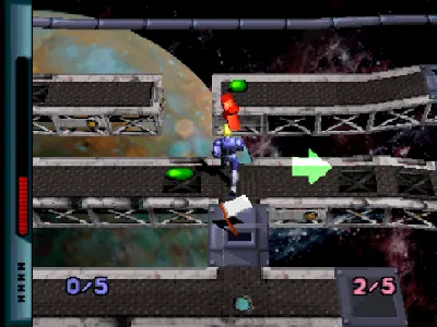 Grid Runner gameplay screenshot on PS1