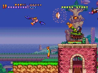 Harmful Park gameplay screenshot on PS1