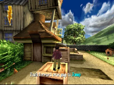 Harry Potter and the Chamber of Secrets gameplay screenshot on PS1