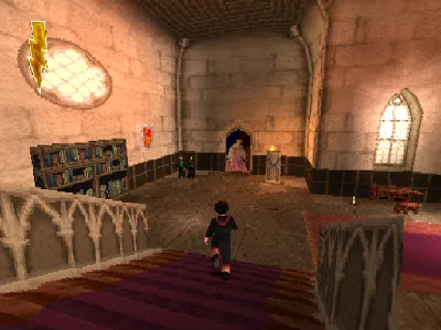 Harry Potter and the Philosopher's Stone gameplay screenshot on PS1