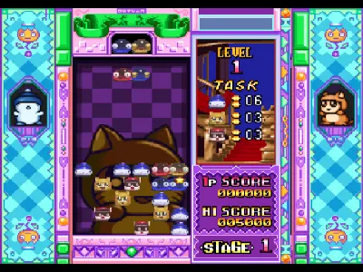 Hebereke's Popoitto gameplay screenshot on PS1