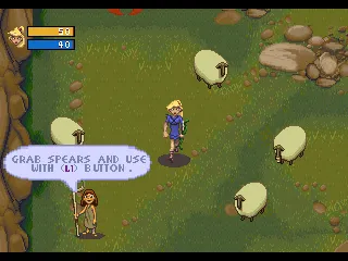 Herc's Adventures gameplay screenshot on PS1