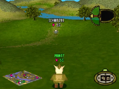 Hogs of War gameplay screenshot on PS1
