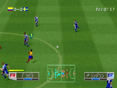 International Superstar Soccer Pro 98 gameplay screenshot on PS1