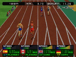 International Track & Field 2000 gameplay screenshot on PS1