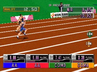 International Track & Field gameplay screenshot on PS1