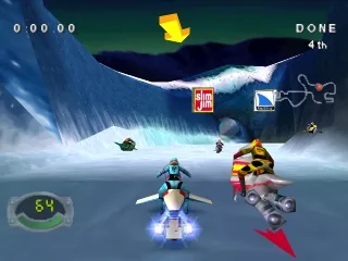 Jet Moto 3 gameplay screenshot on PS1