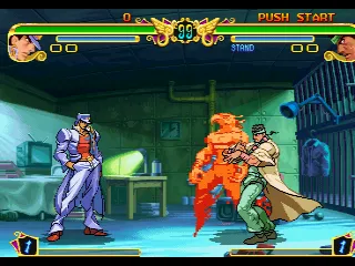 JoJo's Bizarre Adventure gameplay screenshot on PS1