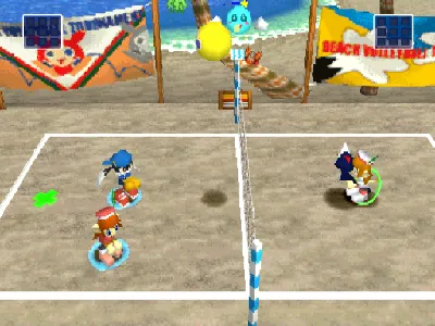 Klonoa Beach Volleyball gameplay screenshot on PS1