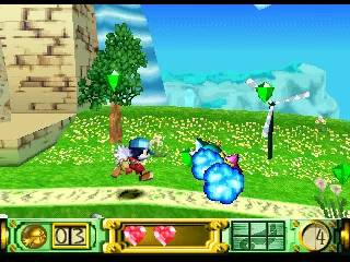Klonoa: Door to Phantomile gameplay screenshot on PS1