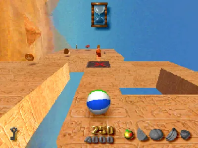 Kula World gameplay screenshot on PS1