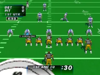 Madden NFL 97 gameplay screenshot on PS1