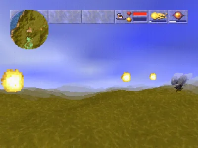 Magic Carpet gameplay screenshot on PS1