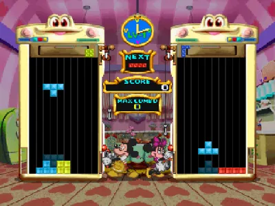 Magical Tetris Challenge gameplay screenshot on PS1