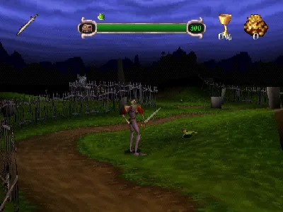 MediEvil gameplay screenshot on PS1