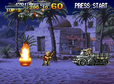 Metal Slug X gameplay screenshot on PS1