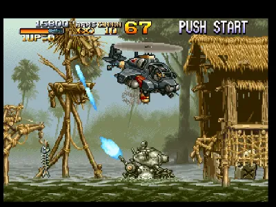 Metal Slug gameplay screenshot on PS1