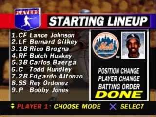 MLB Pennant Race gameplay screenshot on PS1