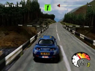Mobil 1 Rally Championship gameplay screenshot on PS1