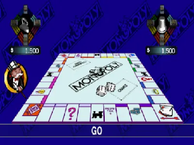 Monopoly gameplay screenshot on PS1