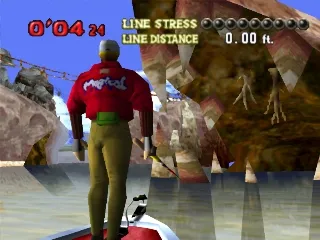 Monster Bass gameplay screenshot on PS1