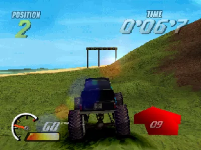 Monster Trucks gameplay screenshot on PS1